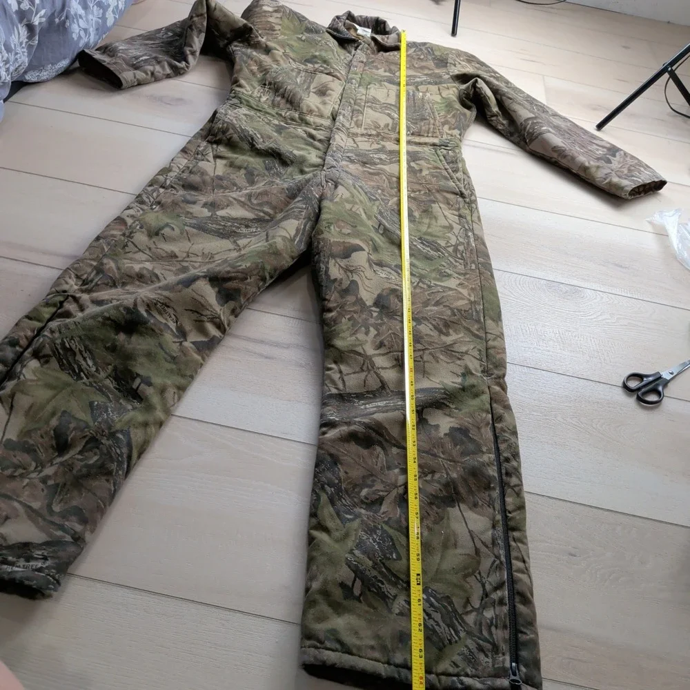 Vintage Walls Blizzard-Pruf Realtree Camo Insulated Coveralls Mens L Tall USA
